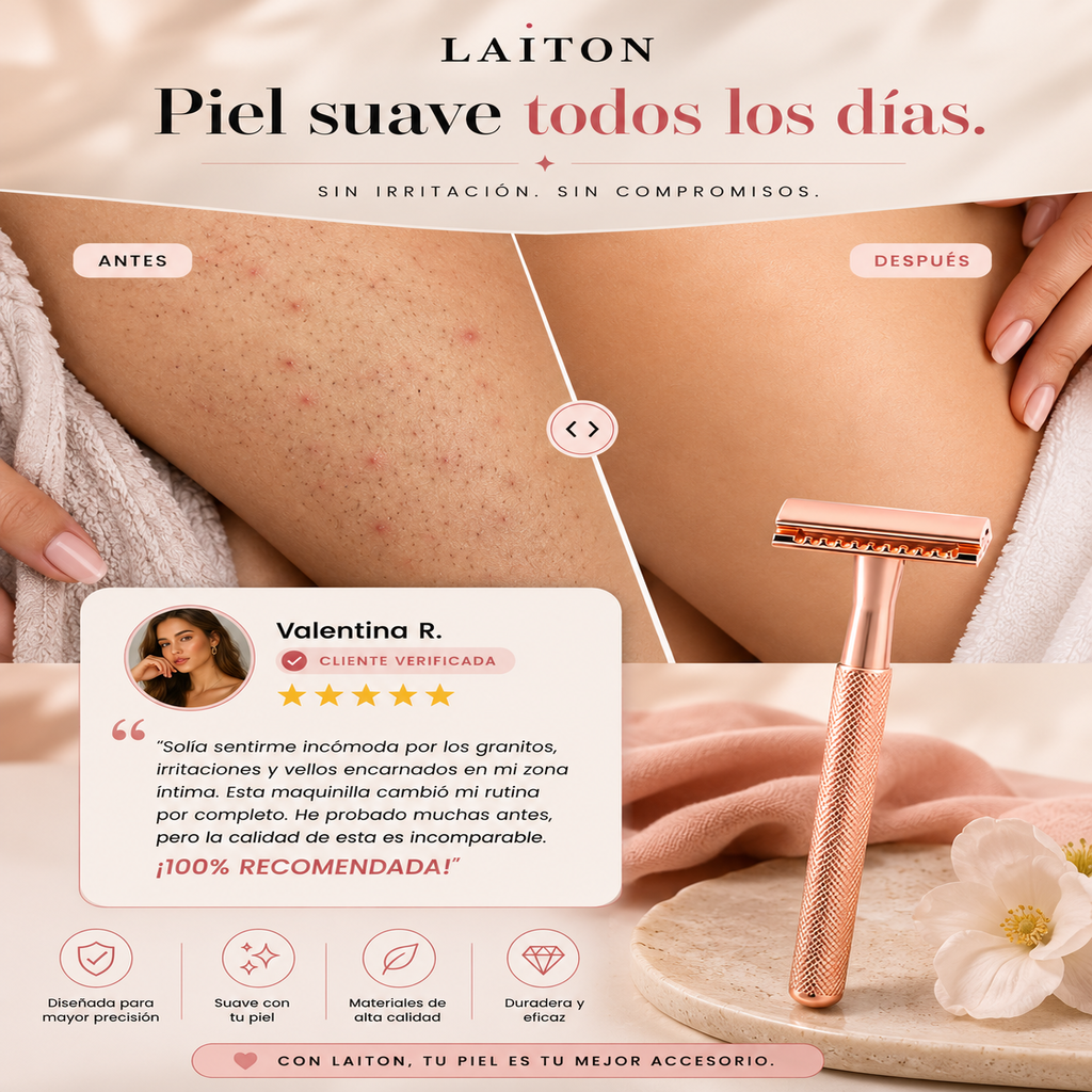 Corte Cero™ Sin Irritación, Sin Bultos y Piel Lisa